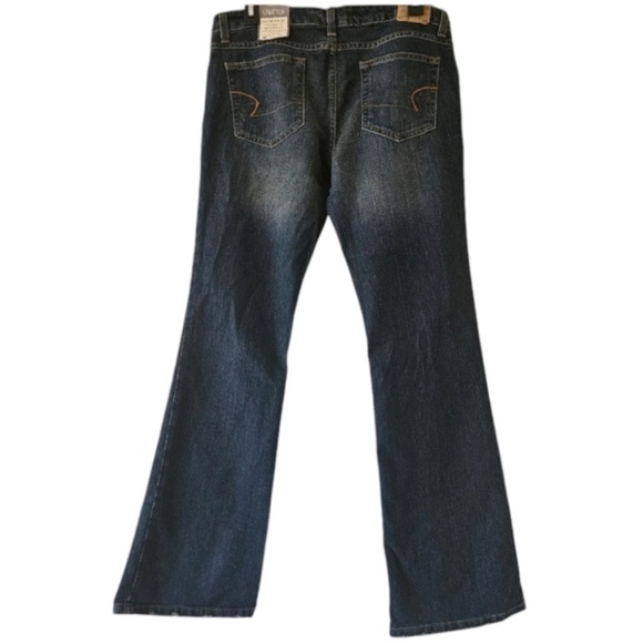 American Eagle Outfitters Dark Blue Wide Leg Jeans - Picture 2 of 12